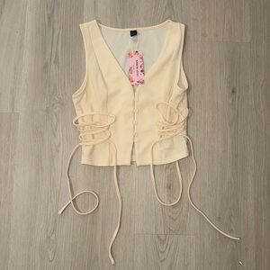 NWT SHEIN Cream Top